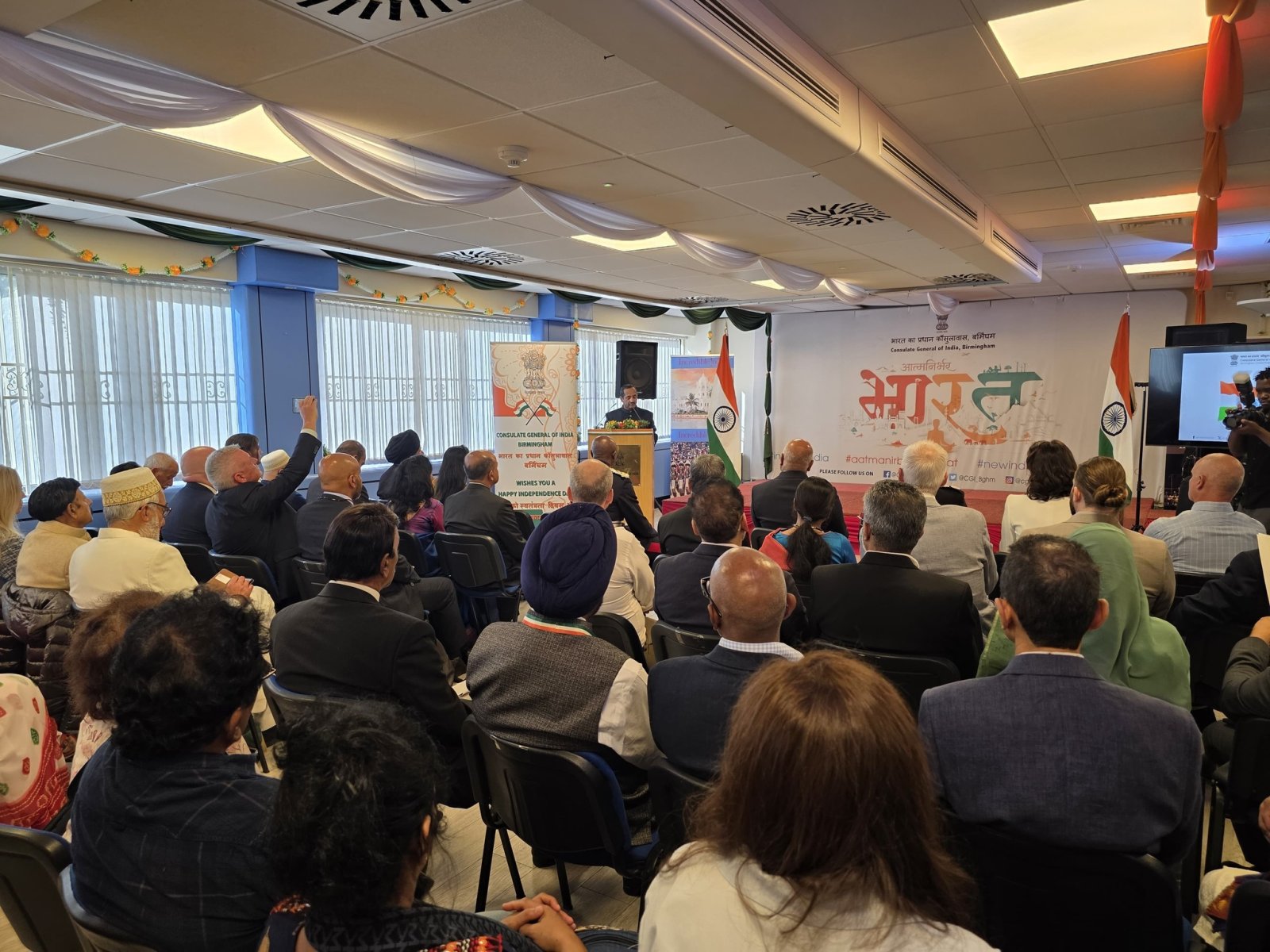 Flag Hoisting ceremony at the Consulate General of India Birmingham - 15th August, 2025