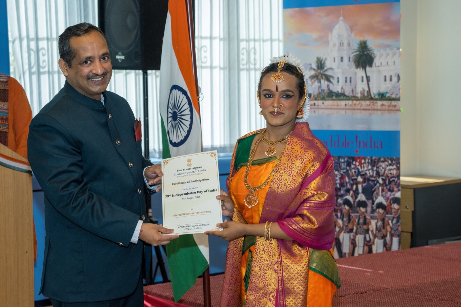 Flag Hoisting ceremony at the Consulate General of India Birmingham - 15th August, 2025