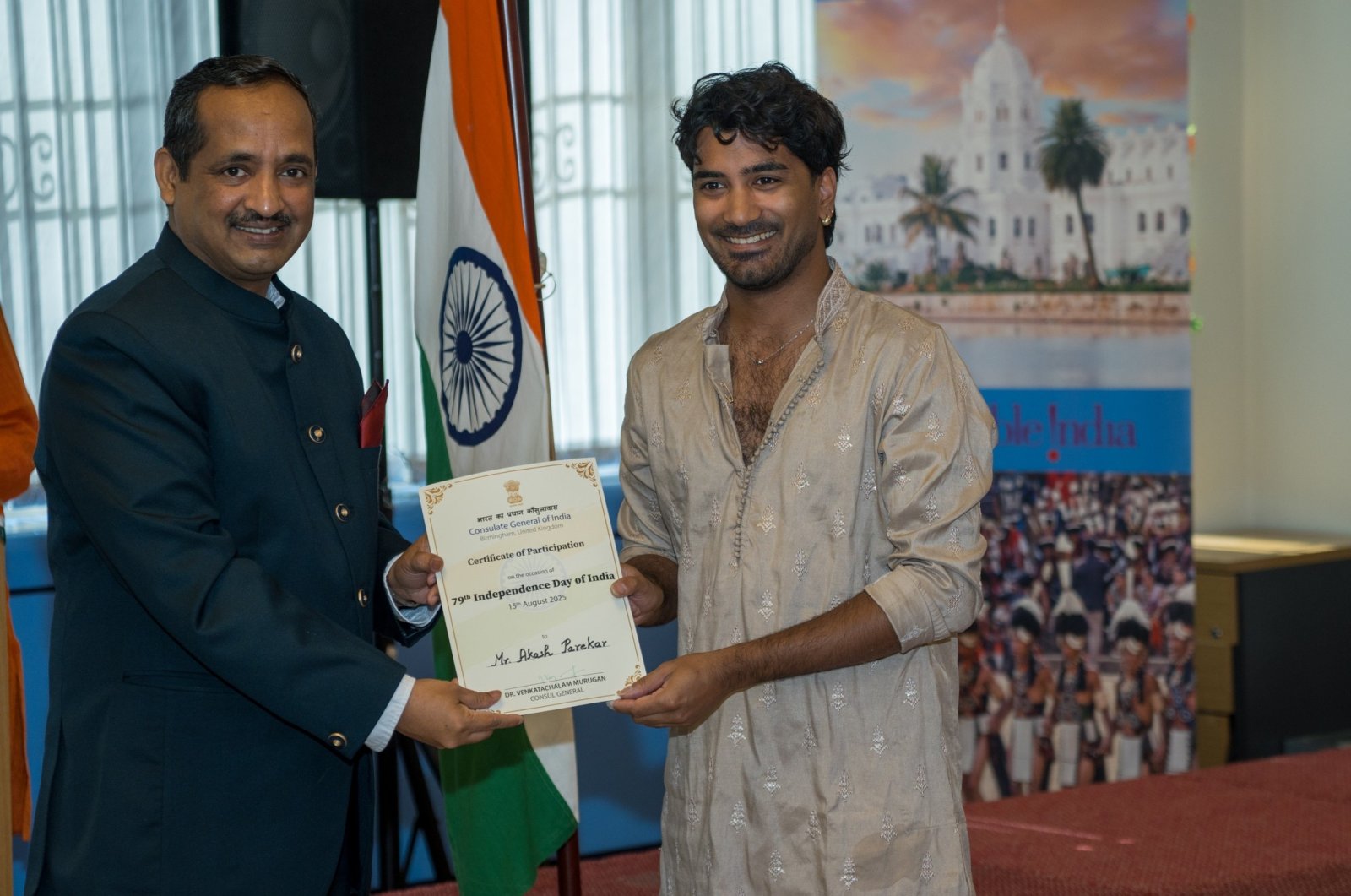 Flag Hoisting ceremony at the Consulate General of India Birmingham - 15th August, 2025