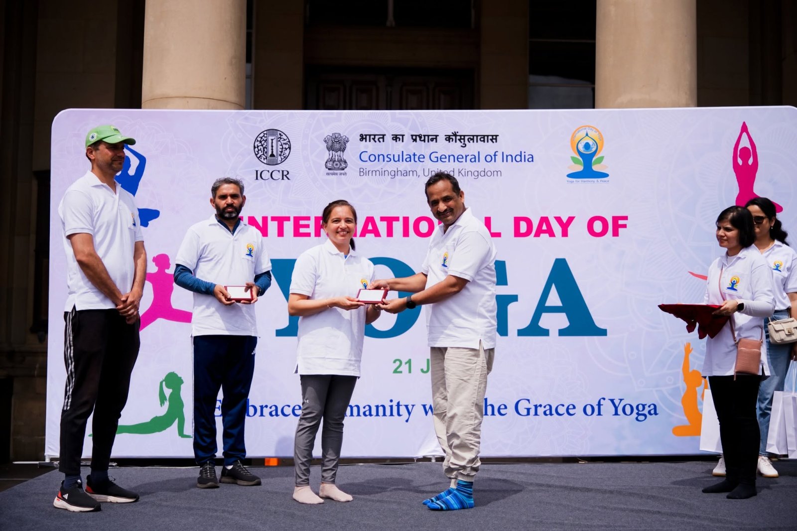 Grand celebration to mark the 12th International Day of Yoga at Victoria Square, Birmingham - 21st June 2026