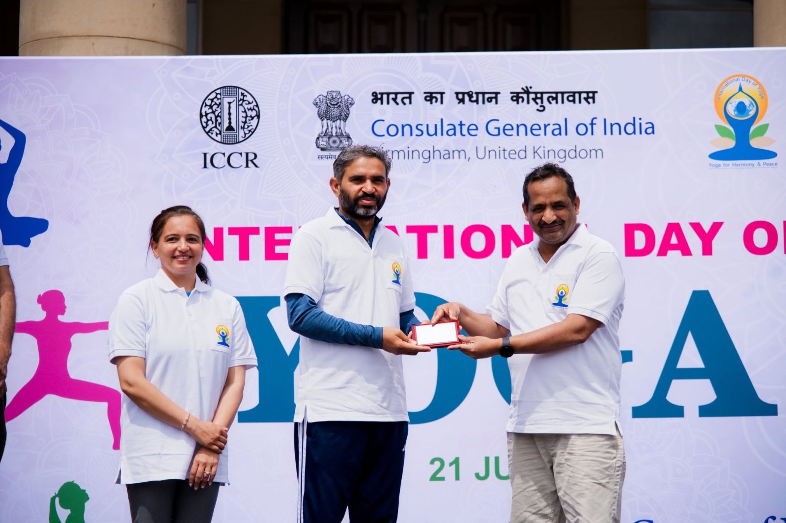 Grand celebration to mark the 12th International Day of Yoga at Victoria Square, Birmingham - 21st June 2026