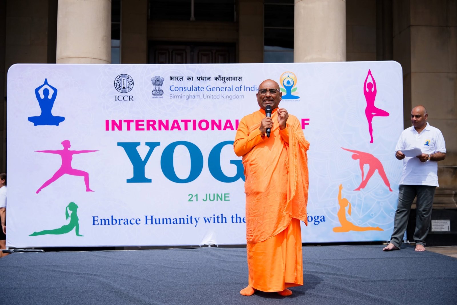 Grand celebration to mark the 12th International Day of Yoga at Victoria Square, Birmingham - 21st June 2026