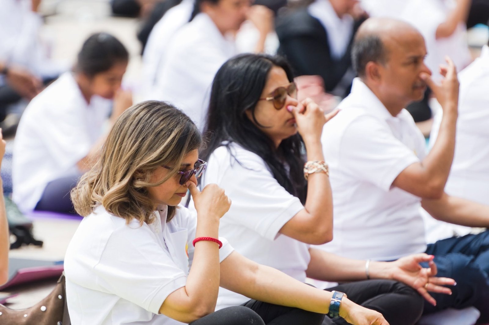 Grand celebration to mark the 12th International Day of Yoga at Victoria Square, Birmingham - 21st June 2026