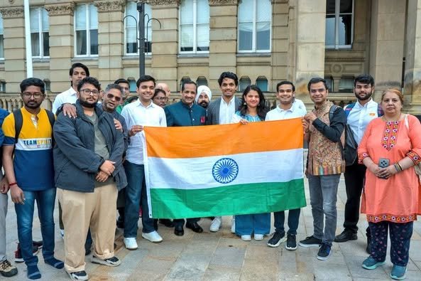 Flag Hoisting in-front of the Council House Birmingham - 15th August, 2025