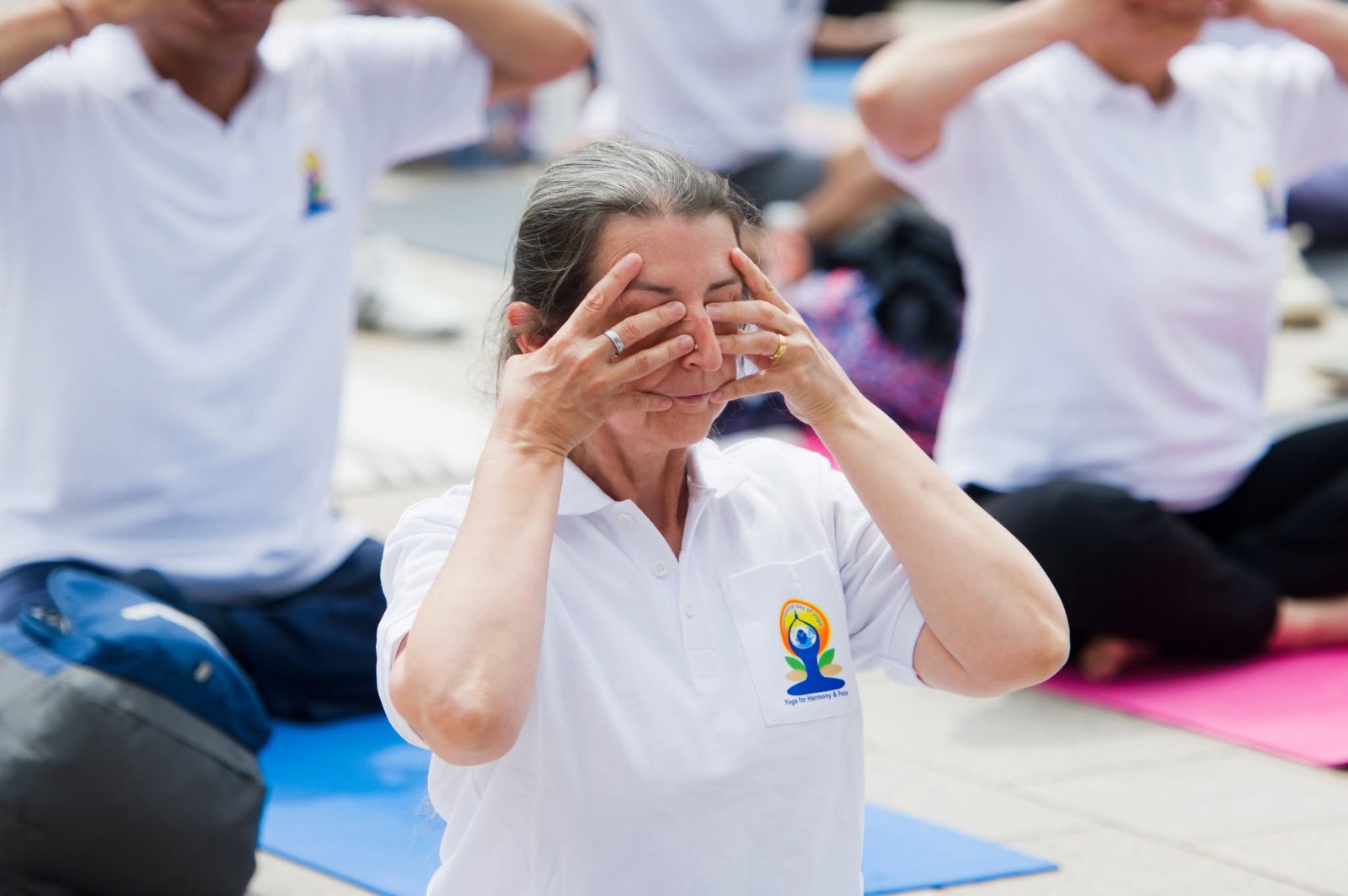 Grand celebration to mark the 12th International Day of Yoga at Victoria Square, Birmingham - 21st June 2026
