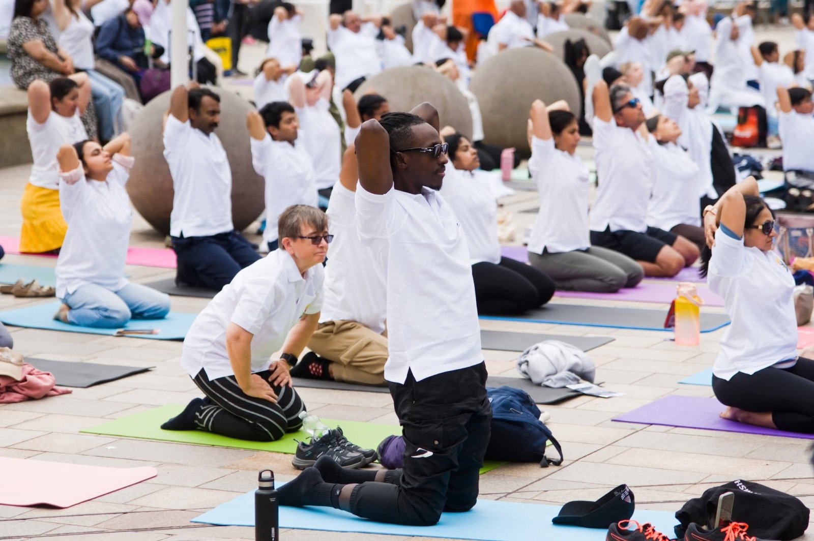 Grand celebration to mark the 12th International Day of Yoga at Victoria Square, Birmingham - 21st June 2026