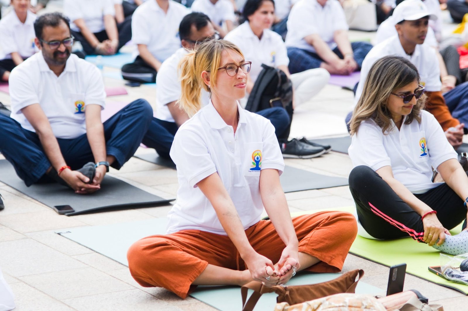 Grand celebration to mark the 12th International Day of Yoga at Victoria Square, Birmingham - 21st June 2026