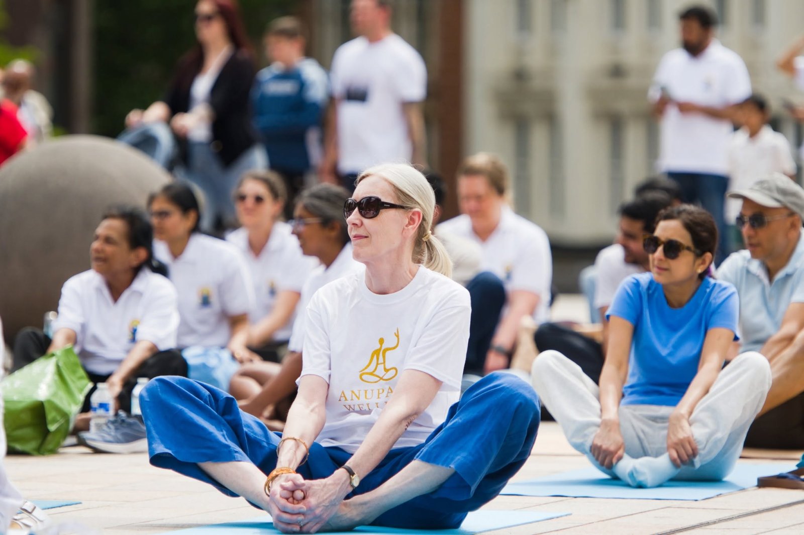 Grand celebration to mark the 12th International Day of Yoga at Victoria Square, Birmingham - 21st June 2026