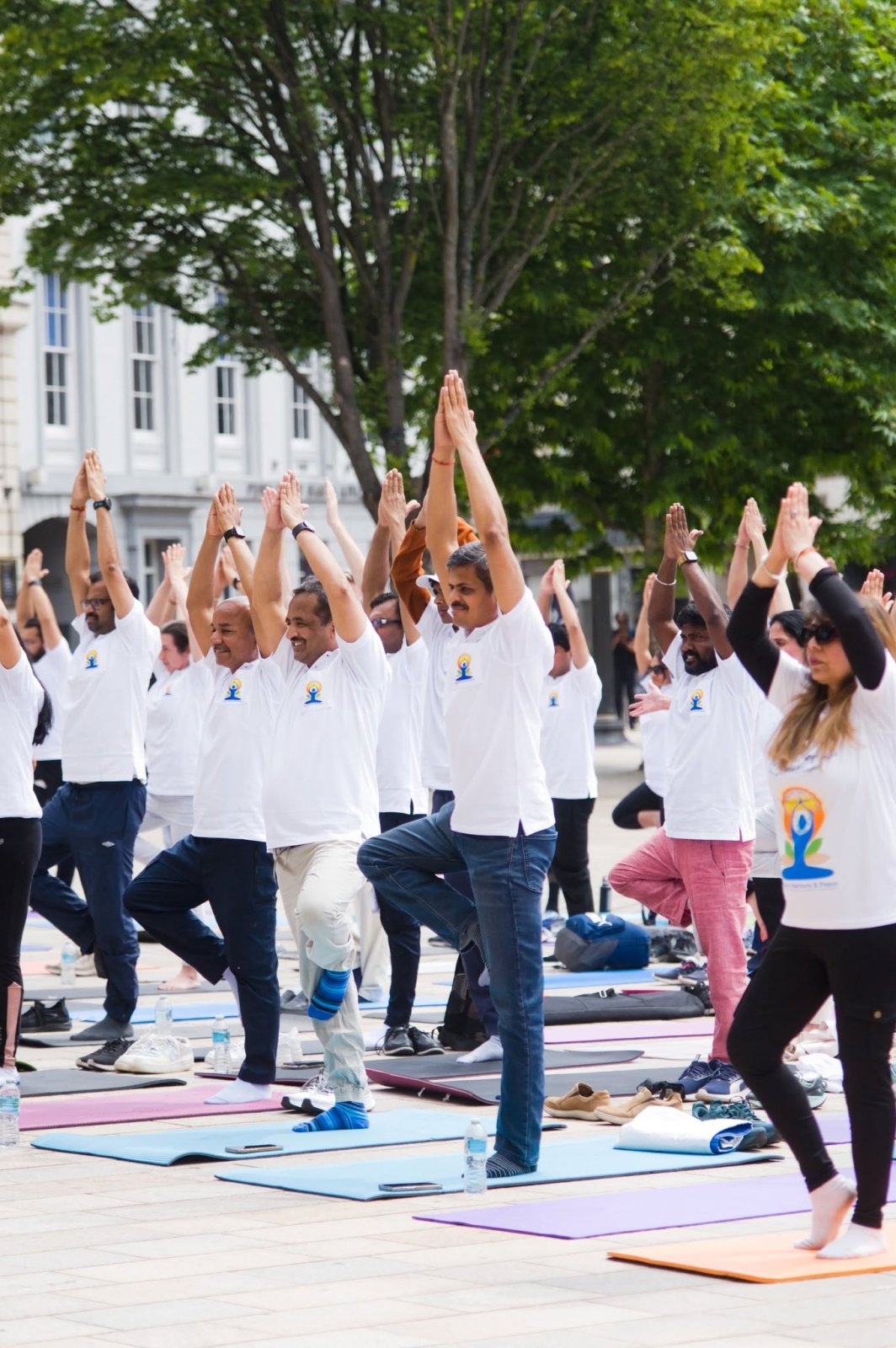 Grand celebration to mark the 12th International Day of Yoga at Victoria Square, Birmingham - 21st June 2026