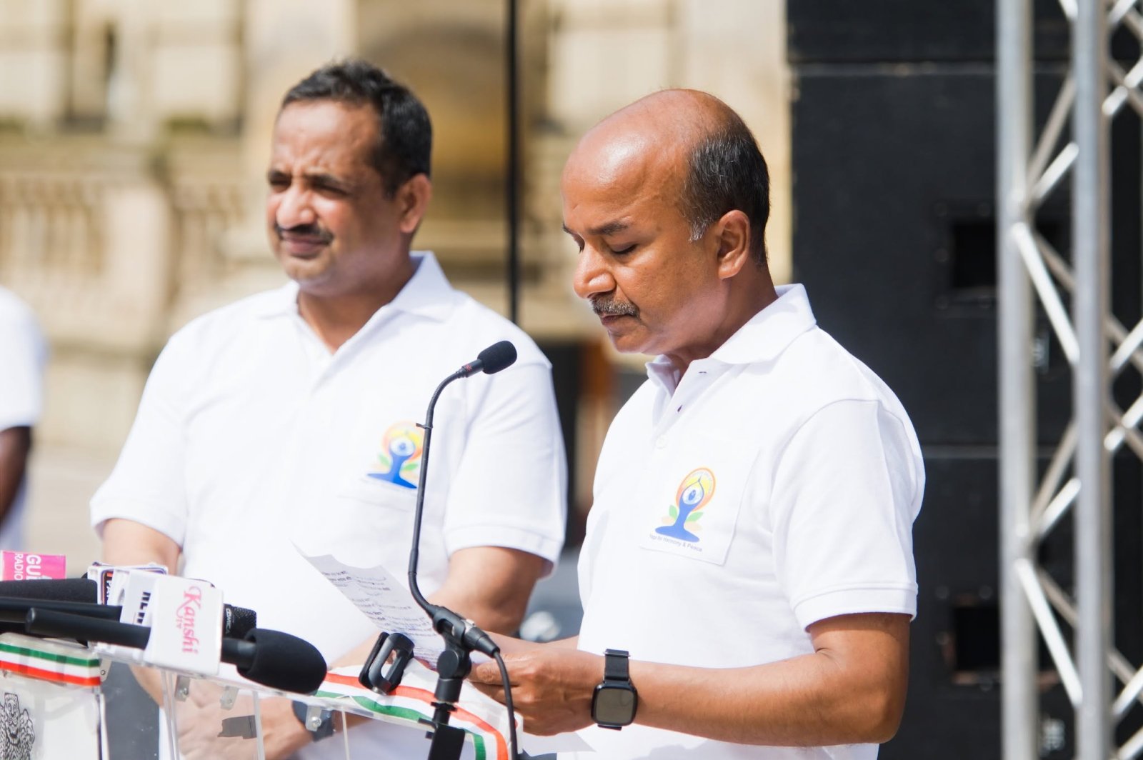 Grand celebration to mark the 12th International Day of Yoga at Victoria Square, Birmingham - 21st June 2026