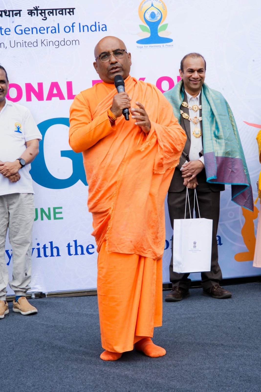 Grand celebration to mark the 12th International Day of Yoga at Victoria Square, Birmingham - 21st June 2026
