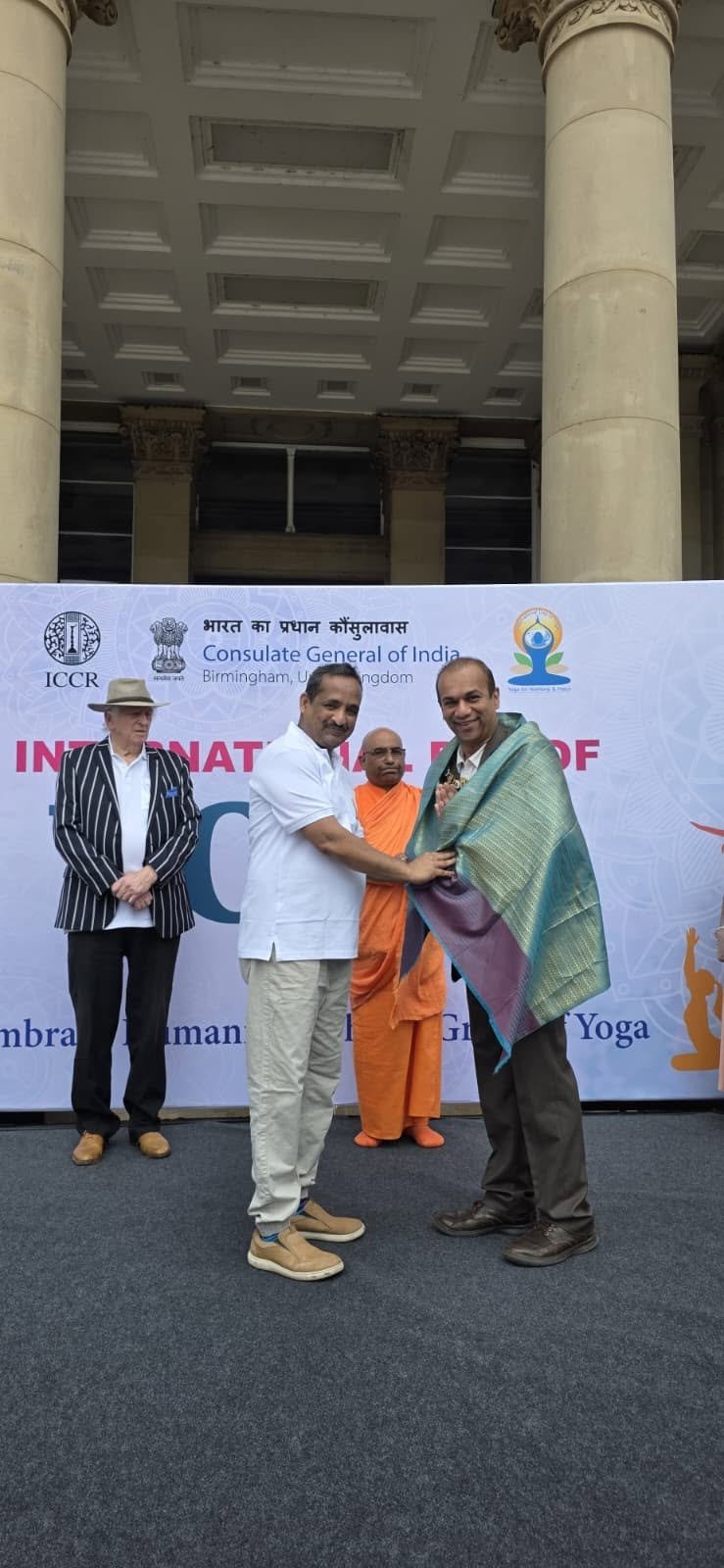 Grand celebration to mark the 12th International Day of Yoga at Victoria Square, Birmingham - 21st June 2026