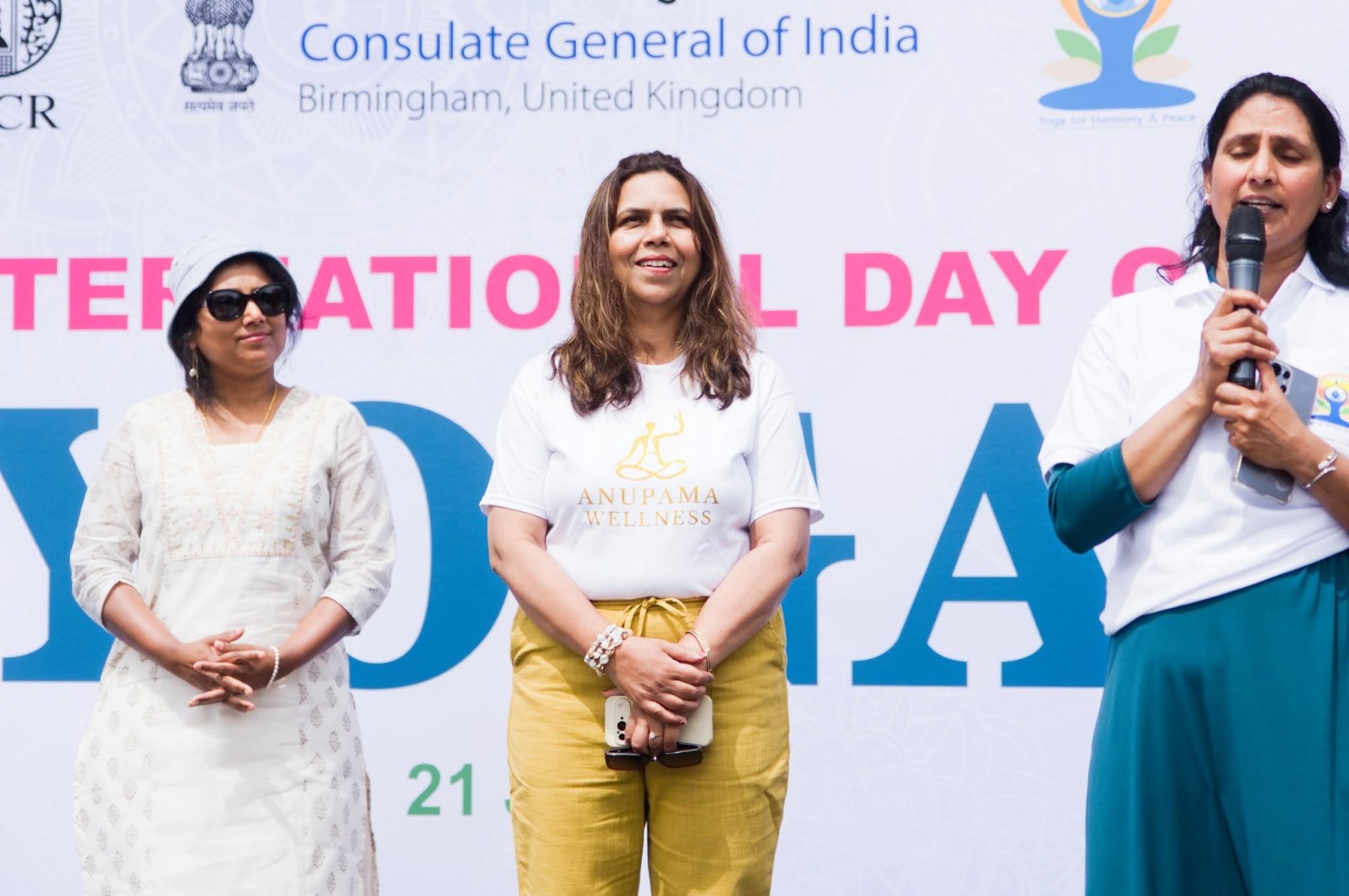 Grand celebration to mark the 12th International Day of Yoga at Victoria Square, Birmingham - 21st June 2026