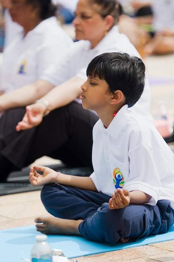 Grand celebration to mark the 12th International Day of Yoga at Victoria Square, Birmingham - 21st June 2026