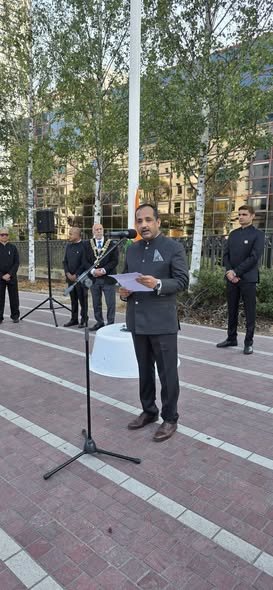The Tricolour Rises with Pride in Centenary Square Birmingham