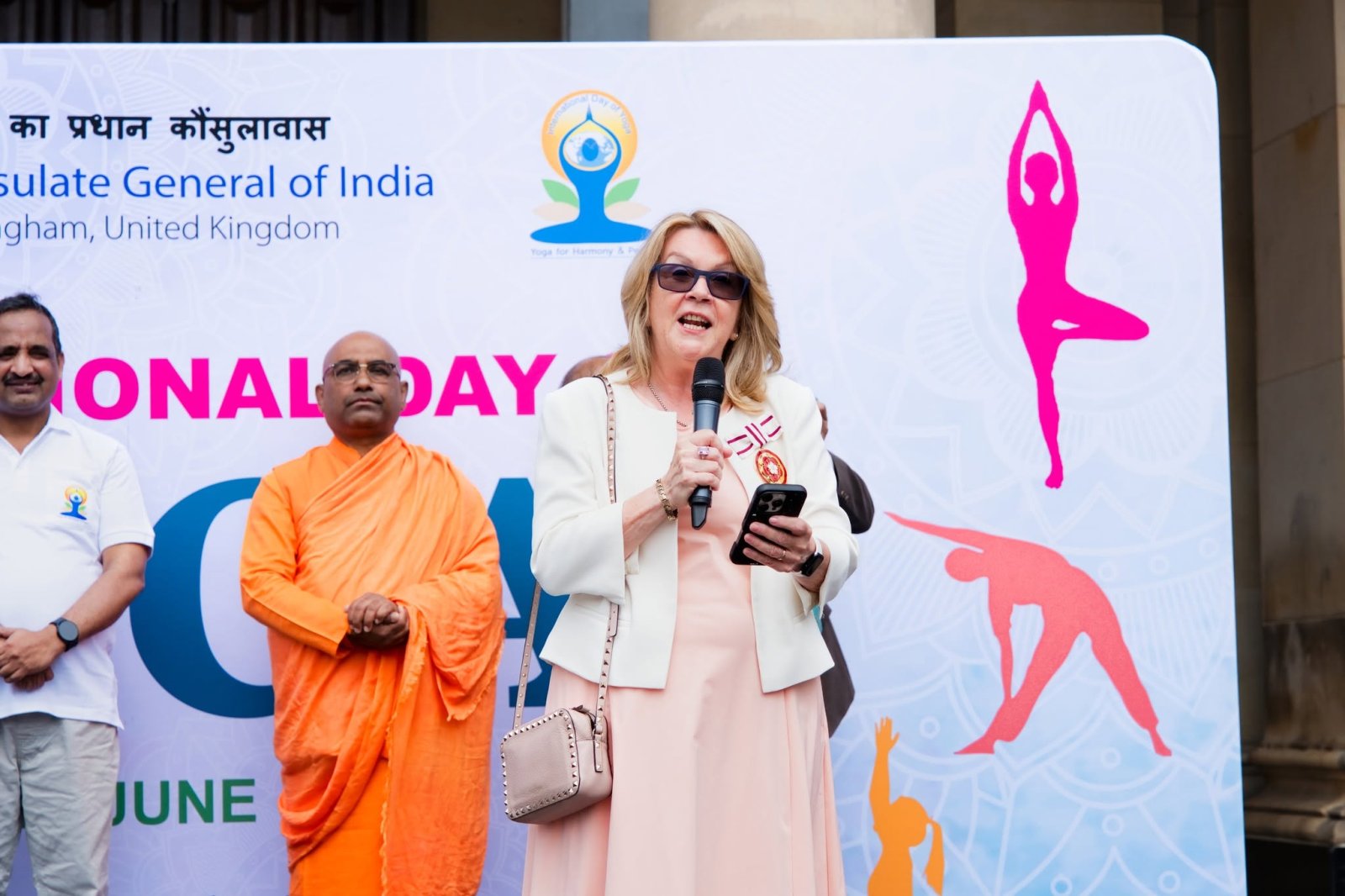 Grand celebration to mark the 12th International Day of Yoga at Victoria Square, Birmingham - 21st June 2026