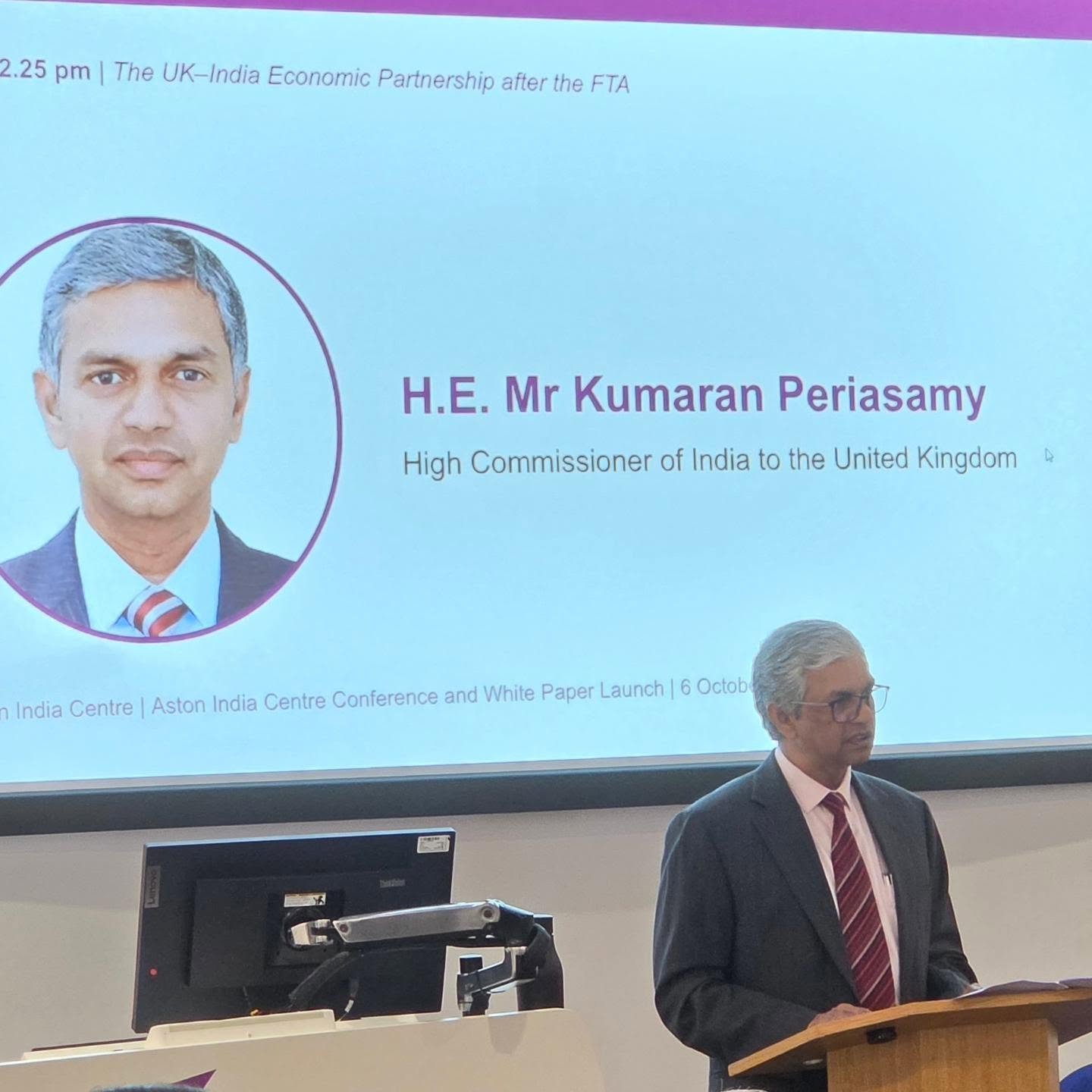 High Commissioner of India to the UK addresses UK–India Trade, Education and Industry Engagement at Aston University - 6th October, 2026