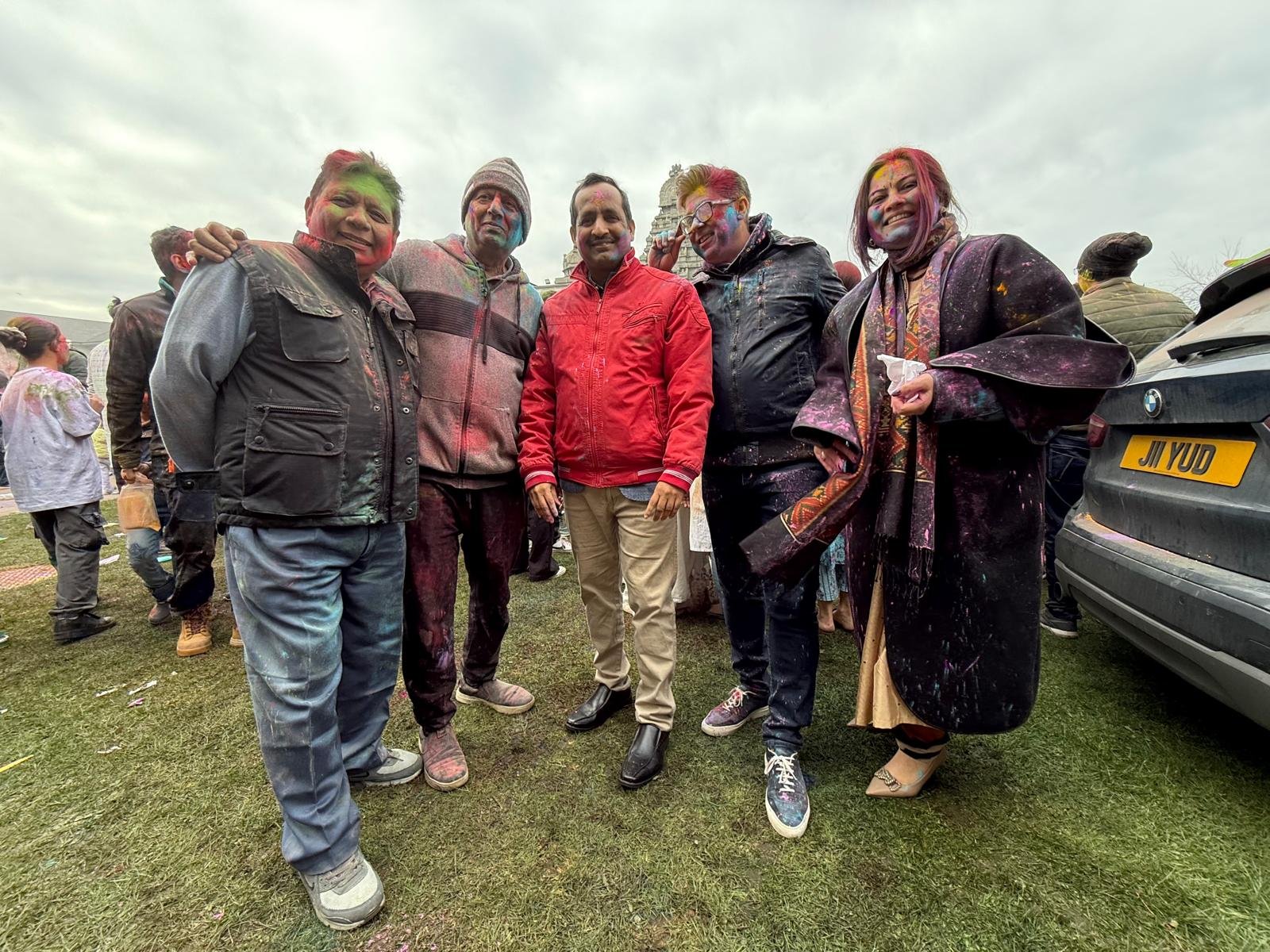 Vibrant Holi celebrations at Balaji Temple, Dudley - 16th March 2025