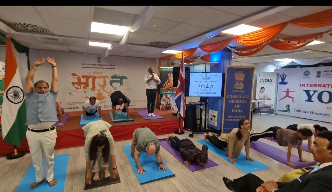 Surya Namaskar Challenge as part of the Yogasana sports competition for 12th International Day of Yoga on 28 May 2026