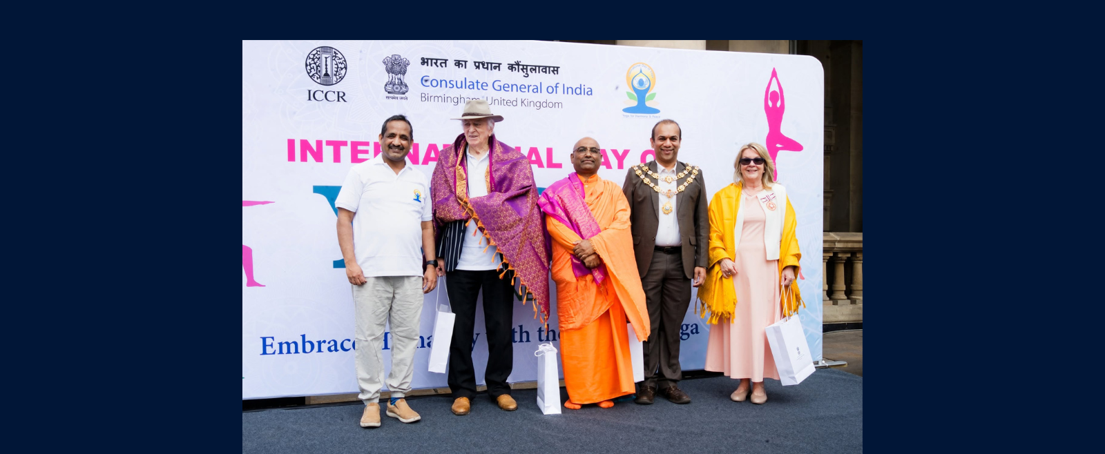12th International Day of Yoga celebrations at the Victoria Square Birmingham - 21st June 2026