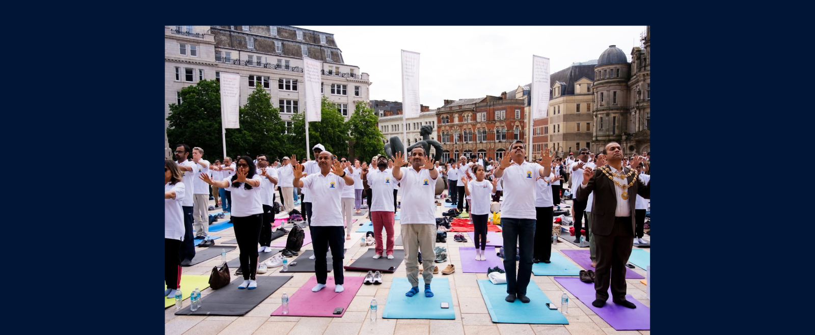 12th International Day of Yoga celebrations at the Victoria Square Birmingham - 21st June 2026