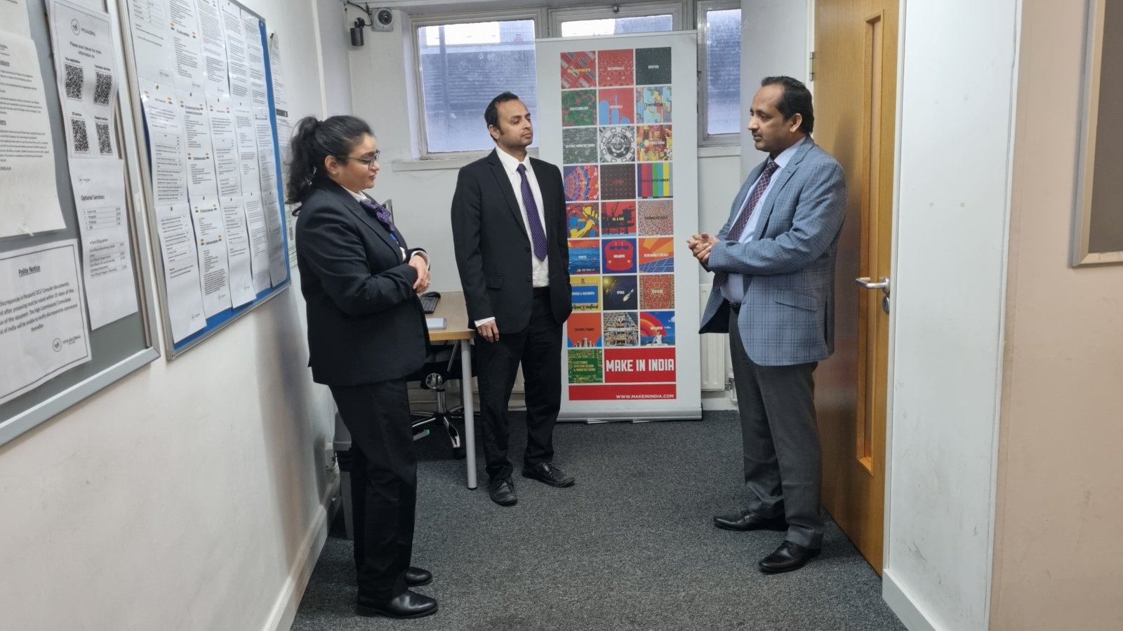 Consul General Dr Venkatachalam Murugan visited the VFS Bradford - 28th February, 2025