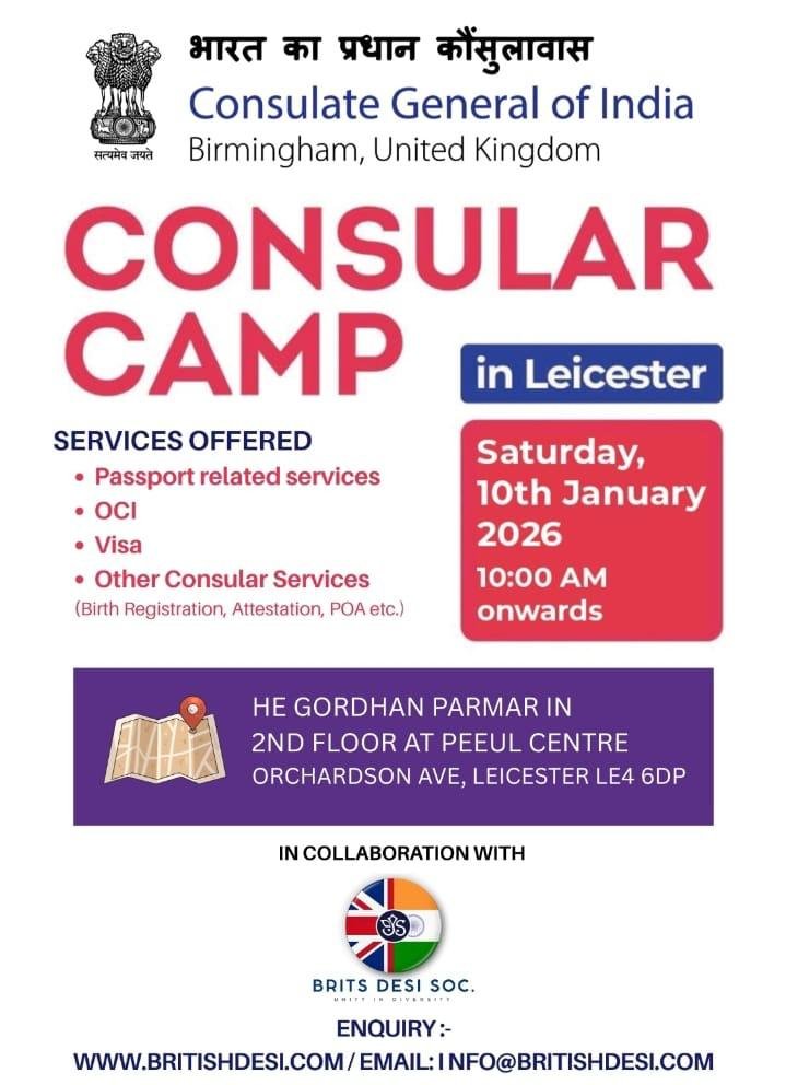 Consular Services at Your Doorstep in Leicester on 10 January