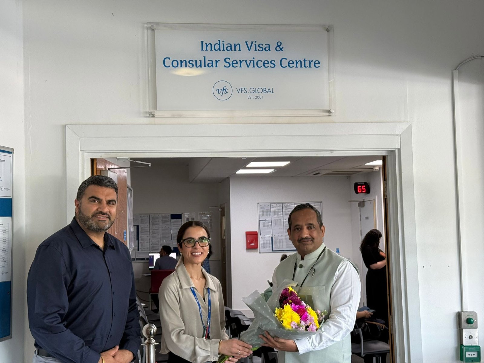 Consul General Visits VFS Global Visa Application Centre in Leicester - 25th June, 2026